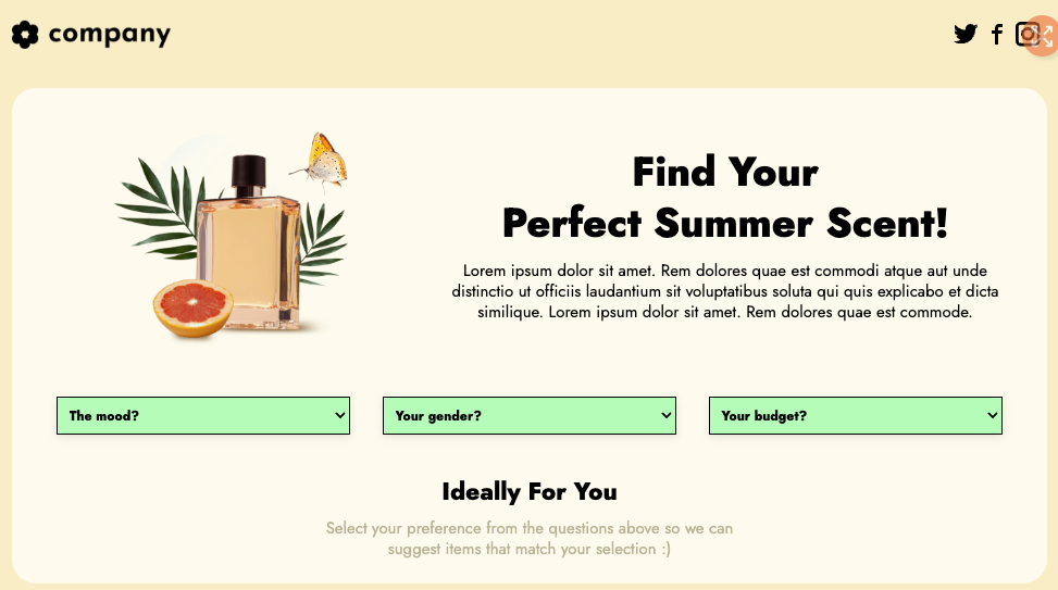 Single-Interface Guided Selling
